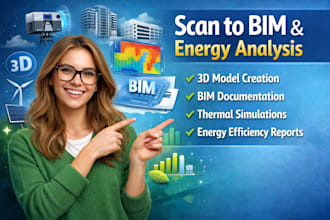 do scan to bim, model information, thermal simulation and energy analysis