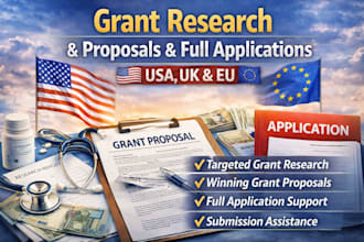 write nonprofit grant proposals and secure funding for ngos USA UK