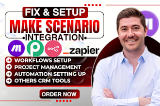 create make com automation scenario setup make com scenario fix make com issues