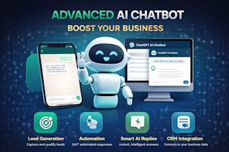build ai chatbot for website and whatsapp automation