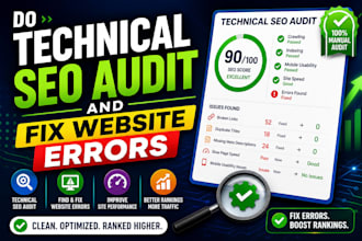 do technical SEO audit and fix website errors