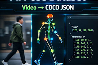 create custom human pose dataset from video coco format