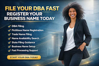 file your dba and register fictitious name fast
