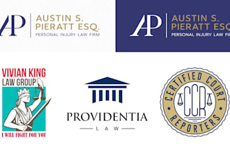design a modern attorney, legal, or law firm logo