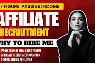 recruit targeted affiliate and influencer to grow your affiliate program