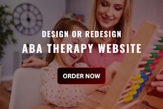 design aba therapy website, autism therapy website or redesign aba therapy site