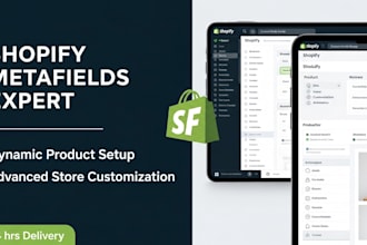 set up shopify metafields, custom fields and dynamic product pages