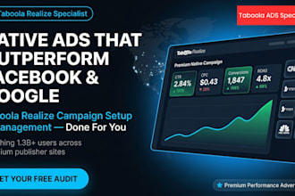 setup and manage taboola realize native ads campaigns
