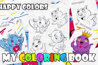 custom childrens coloring book pages
