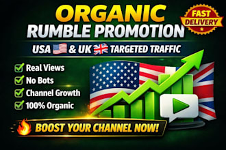 do organic uk, usa rumble video channel promotion channel growth