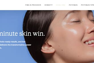 design medical spa website botox iv therapy aesthetics clinic website
