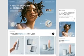 design a professional beauty and skincare shopify store