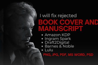 edit format resize modify fix rejected amazon kdp book, fix rejected cover