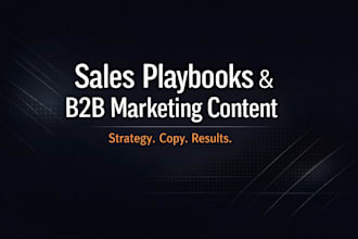 write sales playbooks, marketing copy, and demand gen content