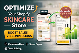 increase conversion rate of your shopify store,  skincare store, cro audit