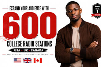 submit your music to 600 USA UK canada college radio stations
