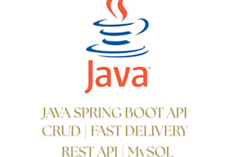 create a java spring boot rest API with crud operations