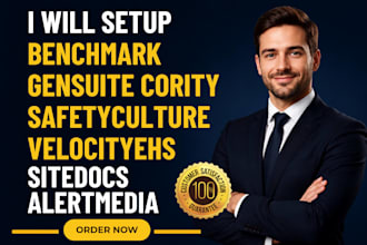 setup benchmark gensuite cority safetyculture velocityehs sitedocs alertmedia