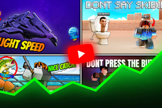 make professional minecraft and roblox thumbnails