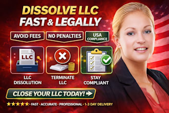 dissolve llc, close llc, llc dissolution, terminate llc USA