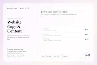 write compelling, conversion focused website copy