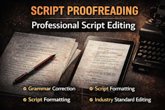 script proofreading script editing screenplay editing script formatting