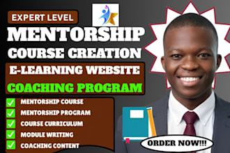 create a mentorship course with curriculum and module writing