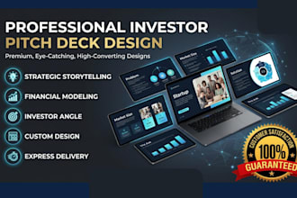 do investor pitch deck, startup pitch deck, presentation template design