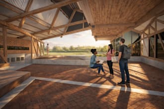 create realistic architectural 3d renderings for houses and buildings