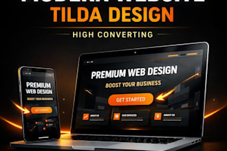 design a modern gaming or esports website on tilda