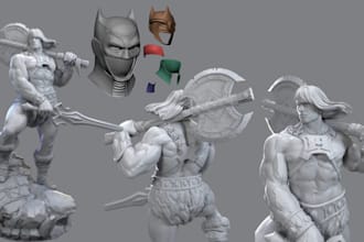 culpt 3d character model for 3d printing for 3d printing