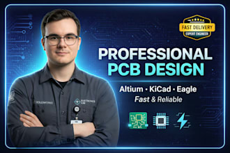 design pcb, pcb layout, schematic iot esp32 pcb for electronics engineering