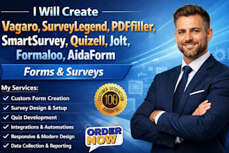 create vagaro surveylegend pdffiller smartsurvey quizell jolt formaloo aidaform