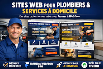 creer site web framer webflow pour les plombiers et les entreprises de services