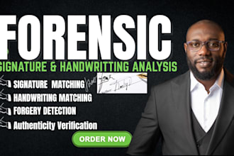 do handwriting and signature analysis with detailed forensic report