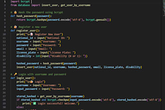 backend apis with python and sql