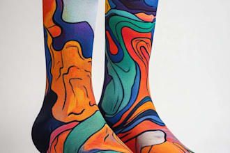 unique socks design and custom socks design