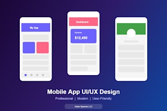 design a professional mobile app UI UX for your business