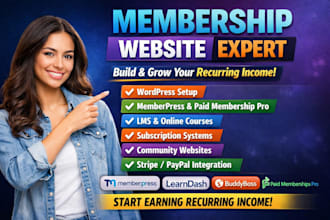 build wordpress membership website