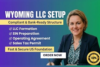 form wyoming llc for non residents, obtain ein and sales tax permit