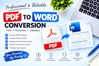 convert PDF to word and retype documents accurately