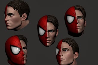 do 3d sculpting for action figures and 3d printing characters stl