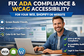 add ada wcag accessibility to your wix shopify any website ada compliance