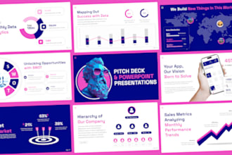 design crypto fintech pitch deck investor presentation, startup fundraising ppt