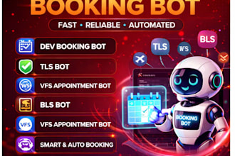 booking bot, bot,tls bot,vfs appointment bot,bls bot,vfs appointment