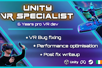 fix bugs or improve performance in your unity VR project