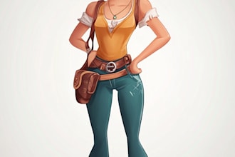 draw 2d game character or 2d game character