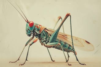 do realistic insect illustrations