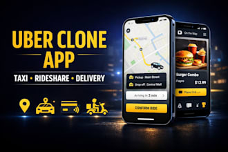 develop taxi booking app uber app rideshare app uber clone app food delivery app