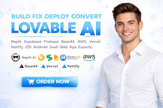 fix deploy lovable ai website improve convert lovable  IOS supabase base44 saas
